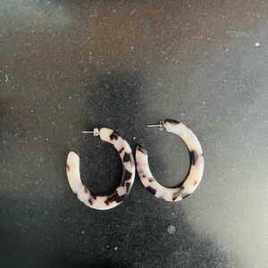 Machete hoop earrings